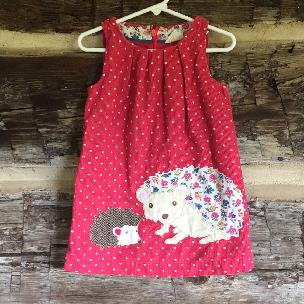 Mini Boden jumper with hedgehogs